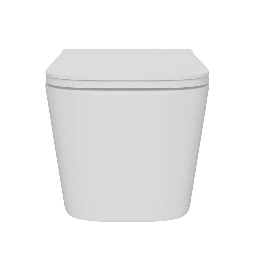 Унитаз подвесной Watersense Eva Pro W00787 безободковый, сиденье микролифт фото 3