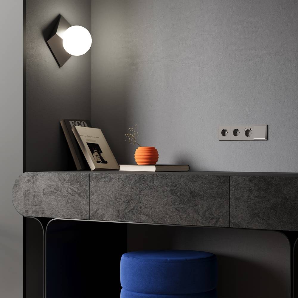 Клавиша для 1-клавишного выключателя с подсветкой Voltum S70 VLS000214 капучино фото 6