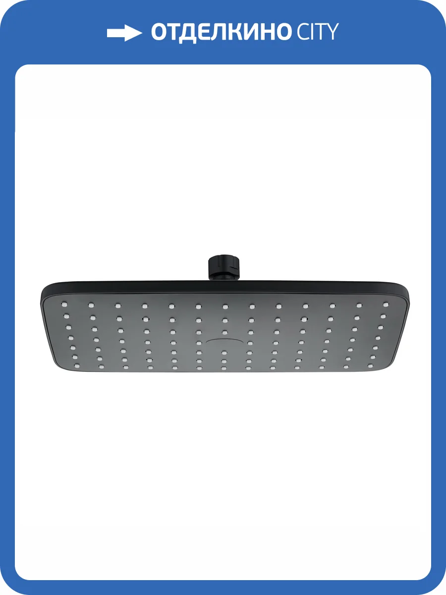 Верхний душ BOND Куб B07-9988 черный, 295x180 мм фото 6