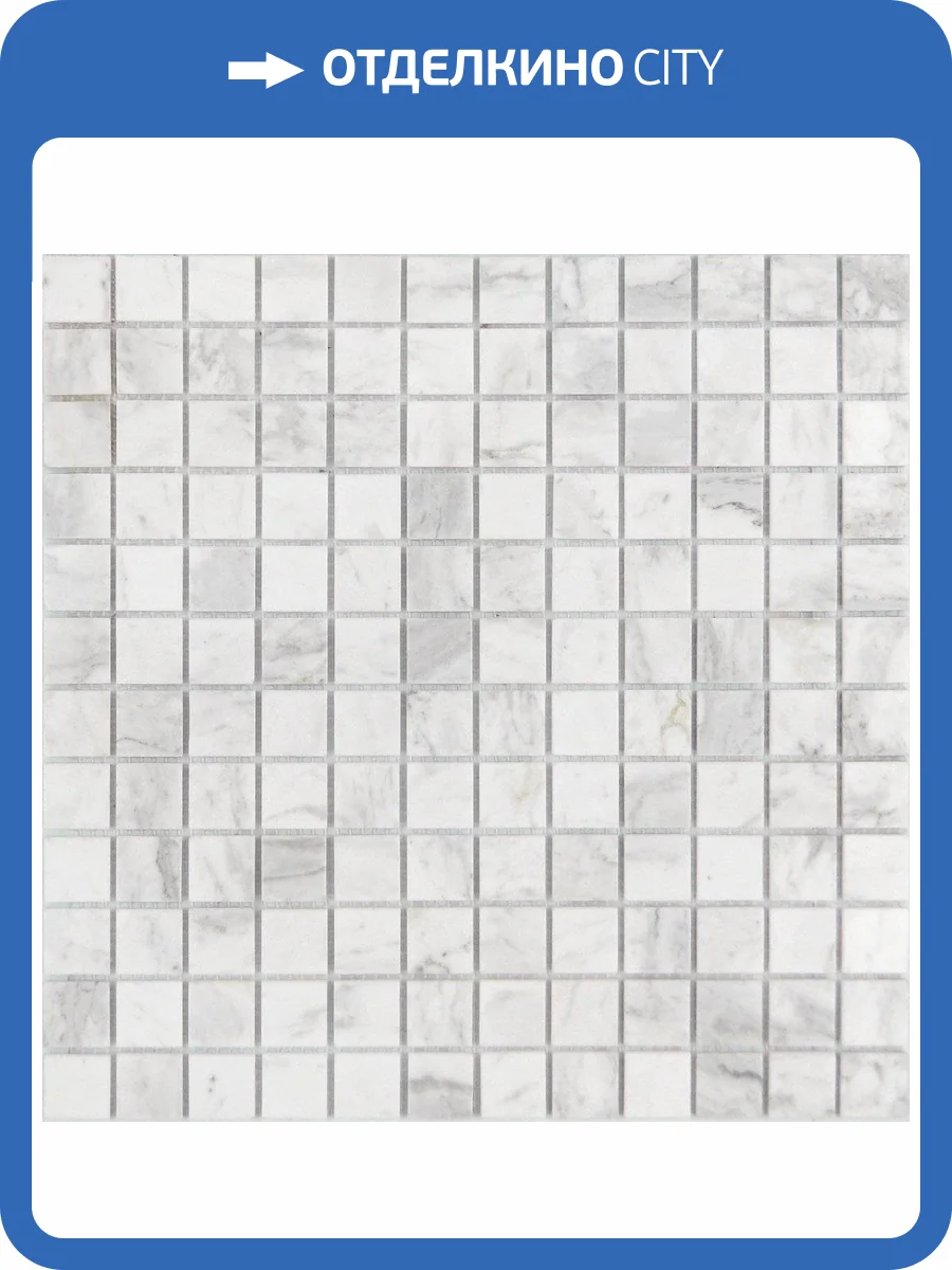 Мозаика LeeDo Pietrine 4 Dolomiti Bianco Pol (2.3x2.3) 29.8x29.8 фото 3