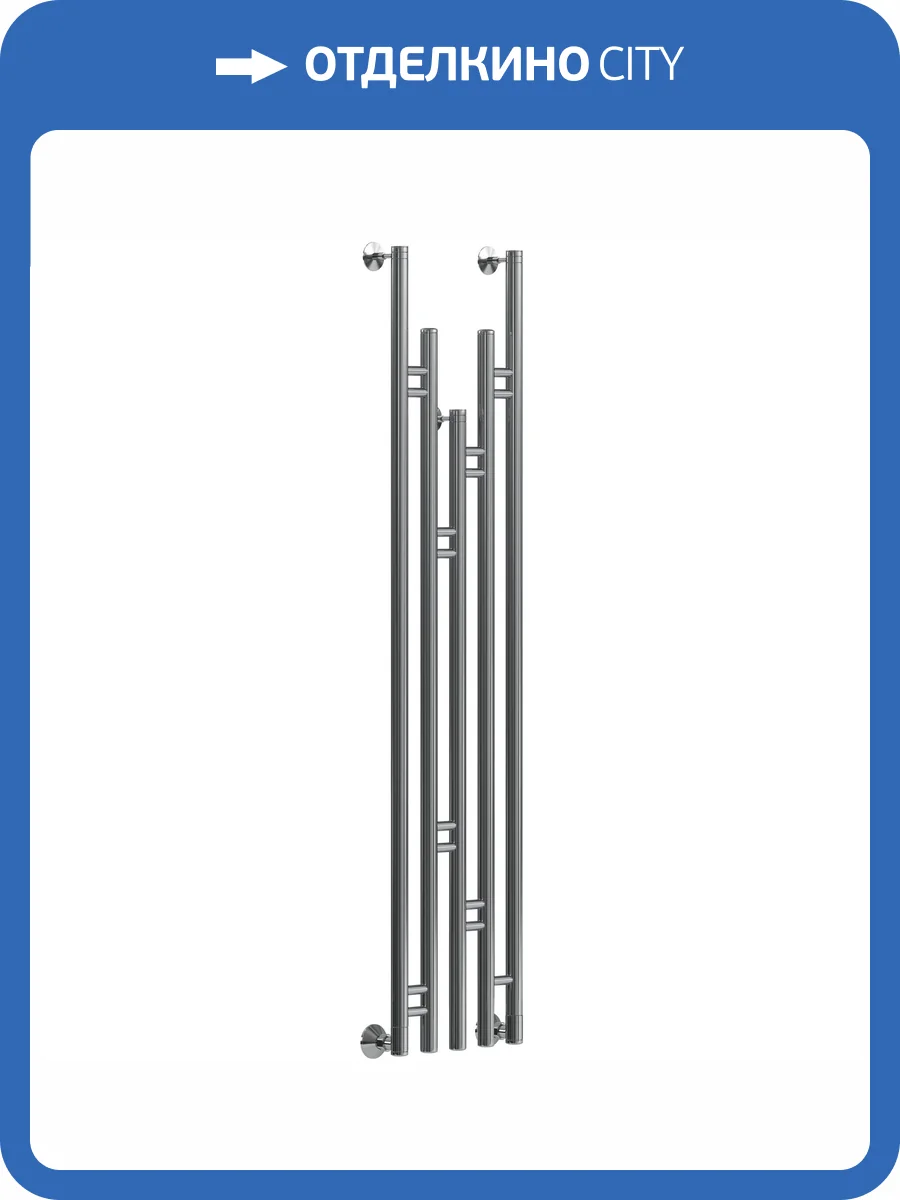 Полотенцесушитель водяной Ника Art-4 1500/300, хром фото 3