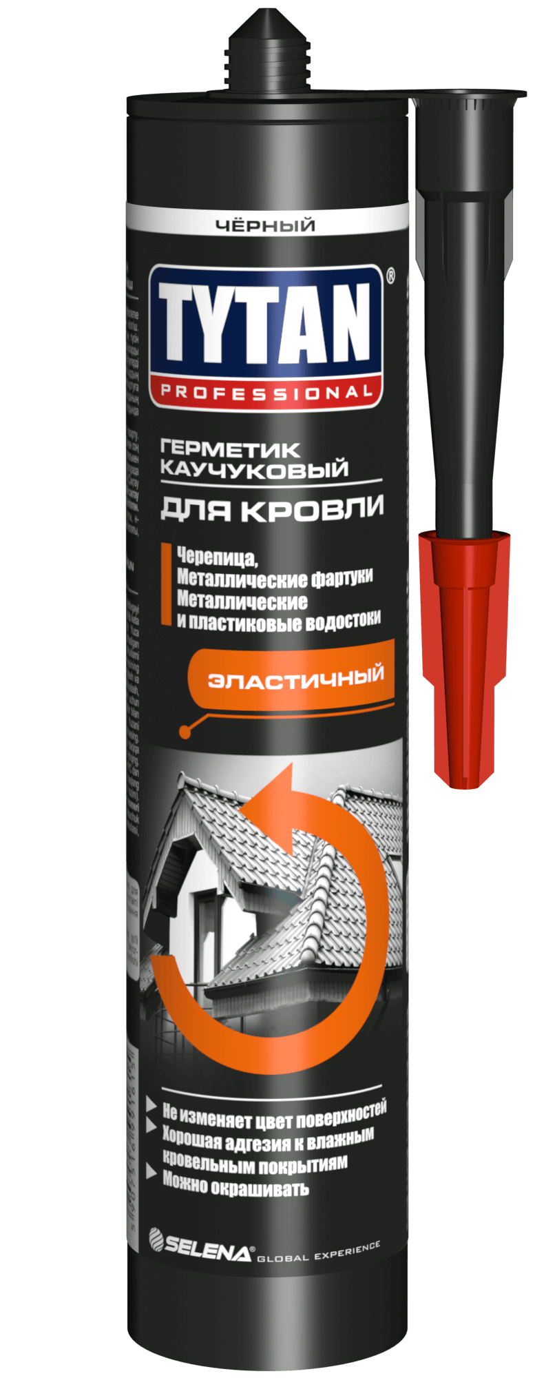 Герметик каучуковый для кровли эластичный Tytan Professional коричневый 310 мл