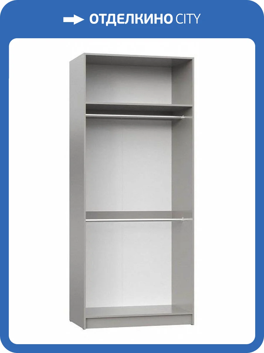 Корпус шкафа 1000 НК-Мебель Нордик 71916993 Холодный серый 235.5x100x58 фото 2
