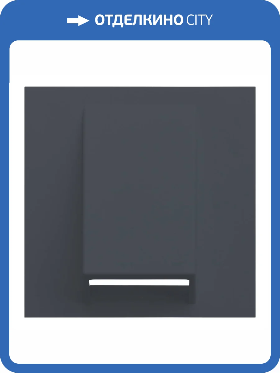 Лицевая панель для вывода кабеля Rikett 35170 BT базальт фото 2