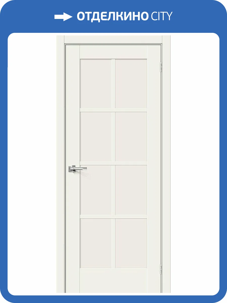 Межкомнатная дверь Bravo 150-0100 Прима-11.1 White Mix 200x70 фото 2