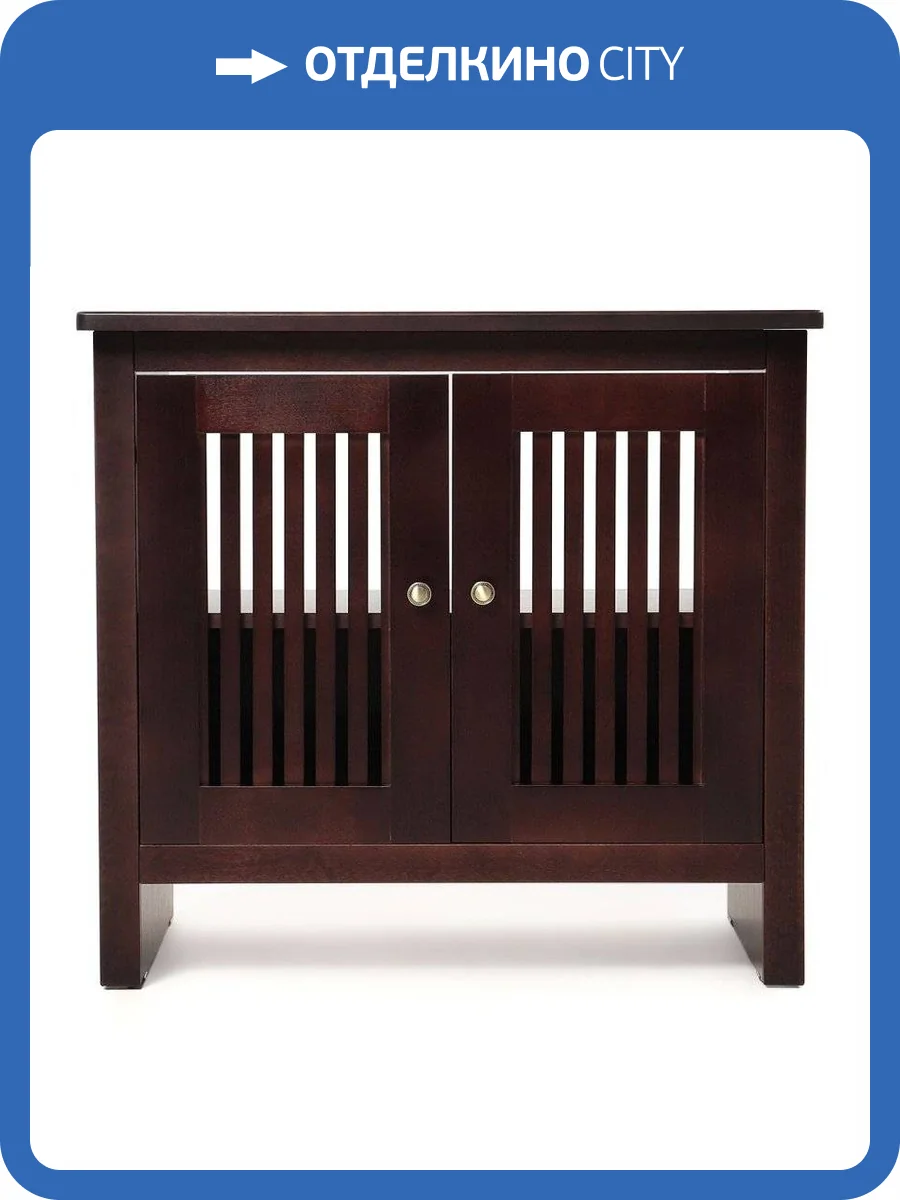 Тумба под раковину Orange Capri OCN-75TU напольная, столешница массив березы, орех фото 6