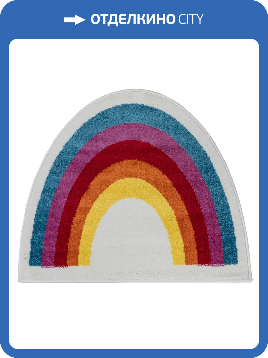 Ковер Color L636A White/Blue 0.65x0.65 м фото 2