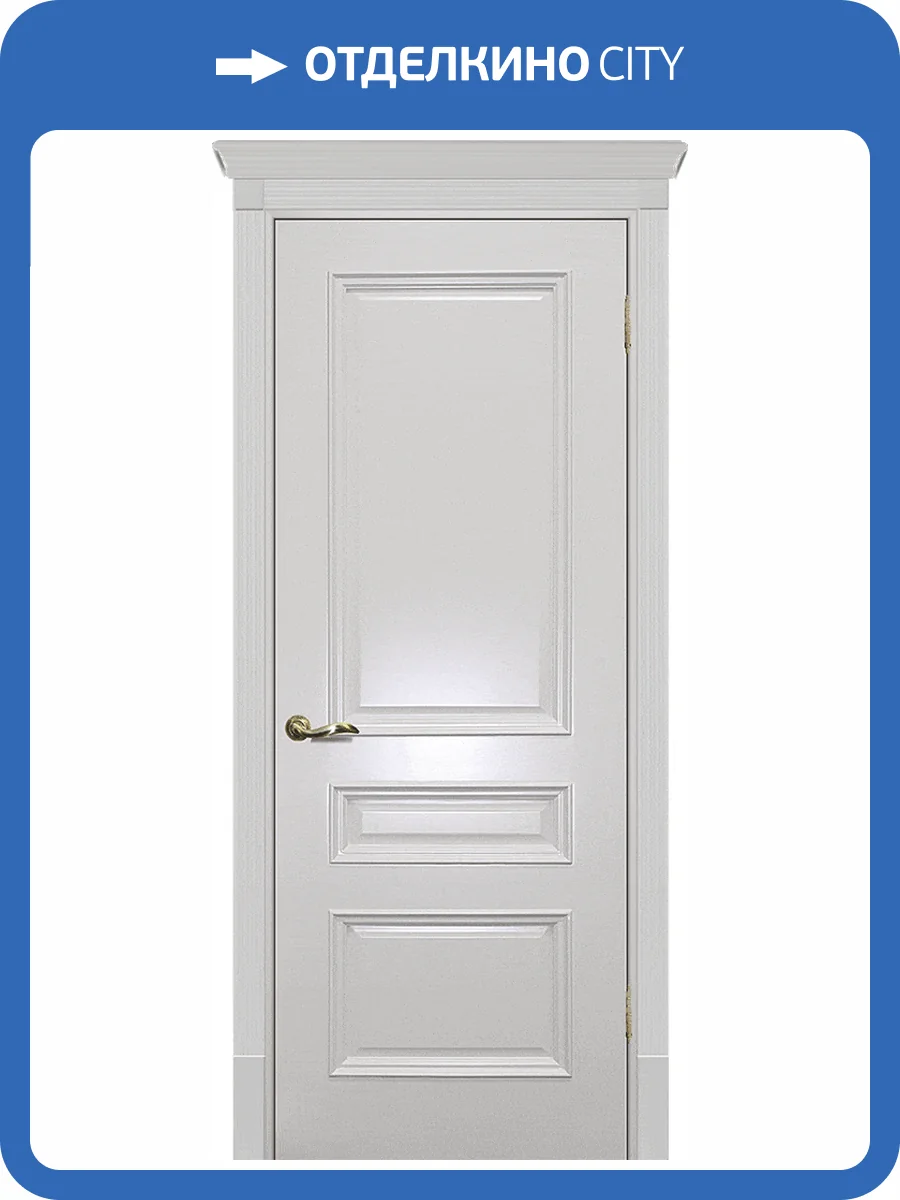 Межкомнатная дверь эмаль Текона СМАЛЬТА 06, глухая, слоновая кость 900x2000 фото 2