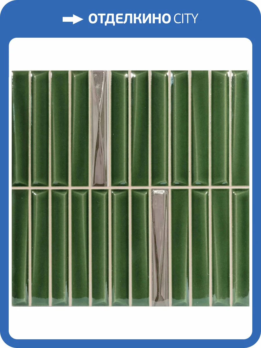 Декор Monopole Melody Royal Green Gold Decor 20x20 фото 8