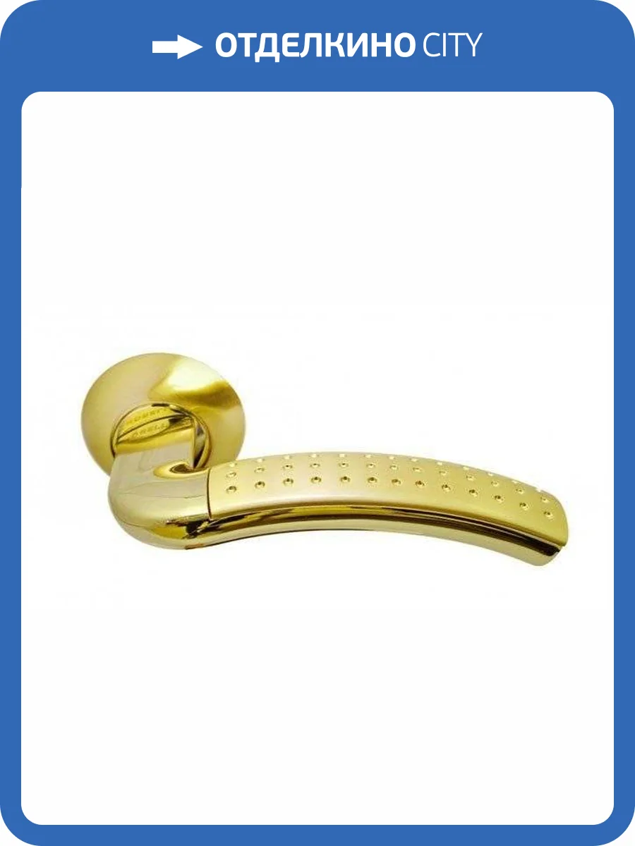 Дверная ручка Morelli MH-02P MH-02P SG/GP (Золото матовое/золото) фото 3