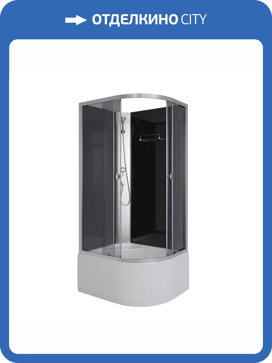 Душевая кабина Niagara Eco E90/70/40L/TN/BK 90x70x195 фото 13