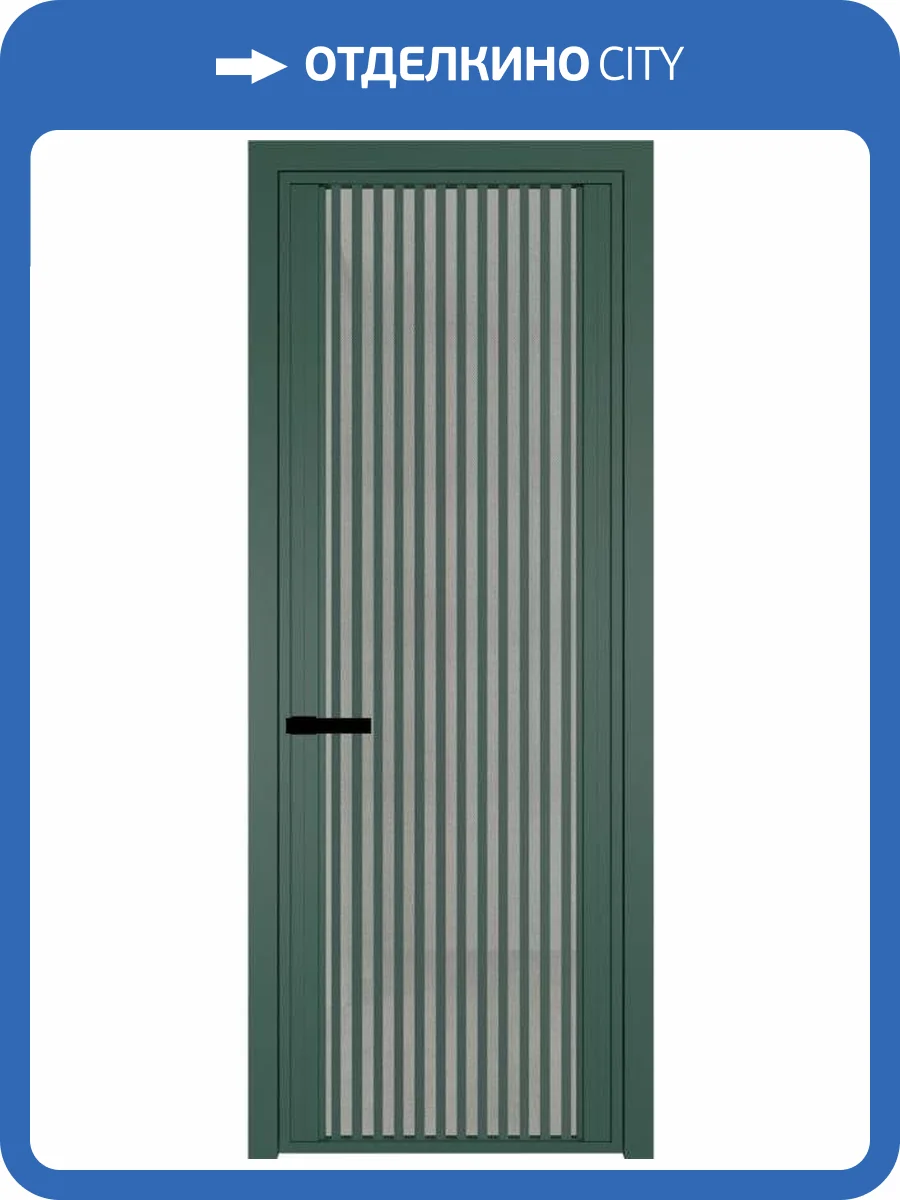 Межкомнатная дверь Profil Doors 3 AGP цвет профиля Зеленый воск, стекло безопасное 6 мм рэте 700x2000 фото 2