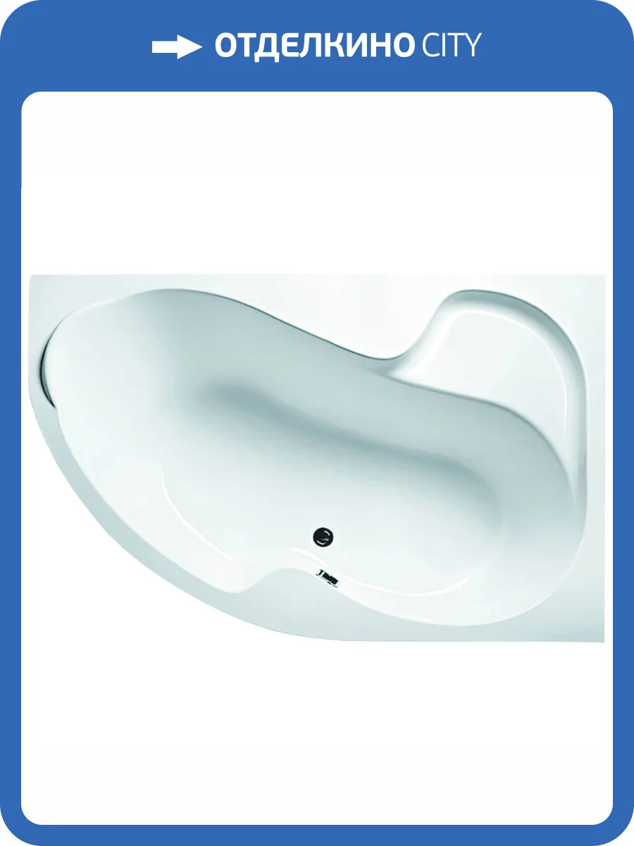 Акриловая ванна Marka One Aura 160x105 правая, с каркасом фото 10