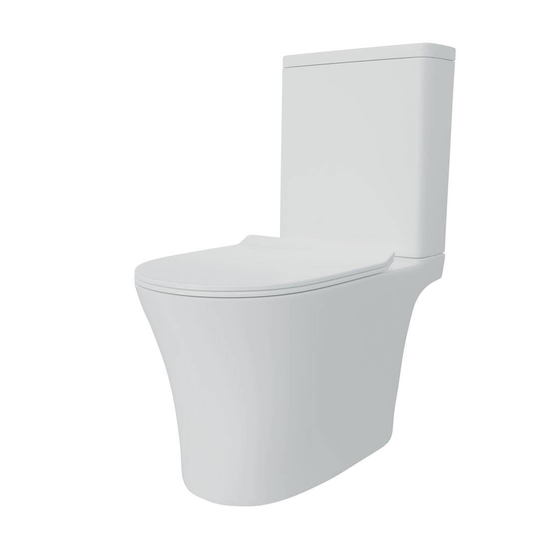 Унитаз-компакт Watersense Belinda Pro W00119 безободковый, сиденье микролифт фото 2