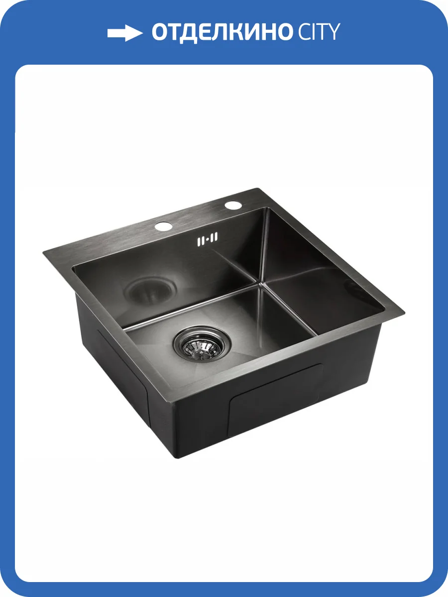 Мойка кухонная EMAR PVD EMB-117A PVD Nano Dark фото 3