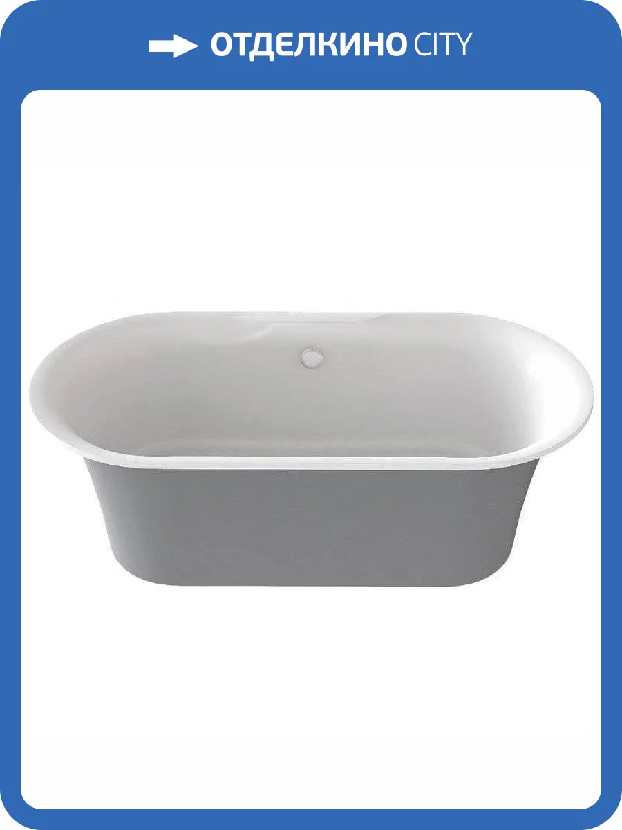 Ванна из искусственного камня Good Door Венеция Ва00004 170x50 серая фото 3