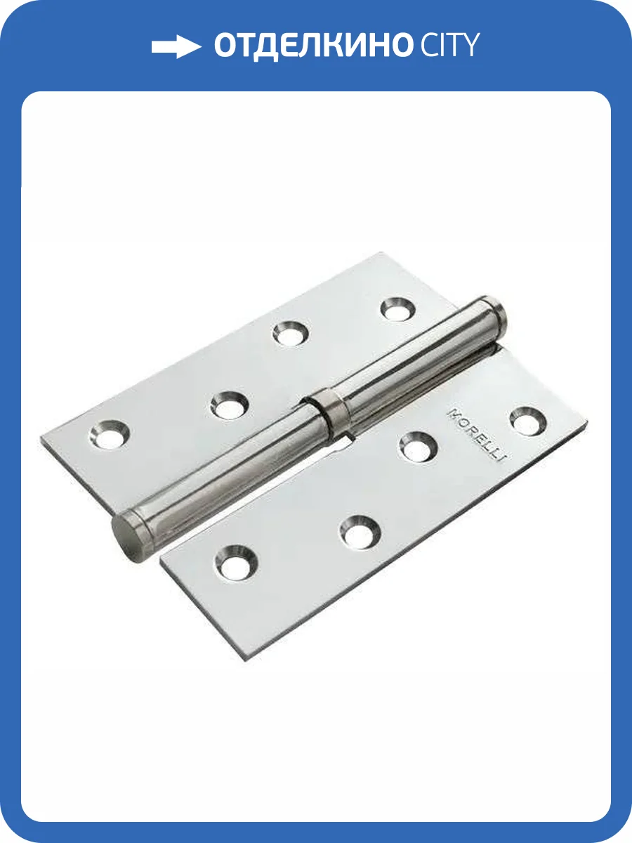 Петля Morelli MSD 100X70X2.5 SN L белый никель, левая, врезная фото 3