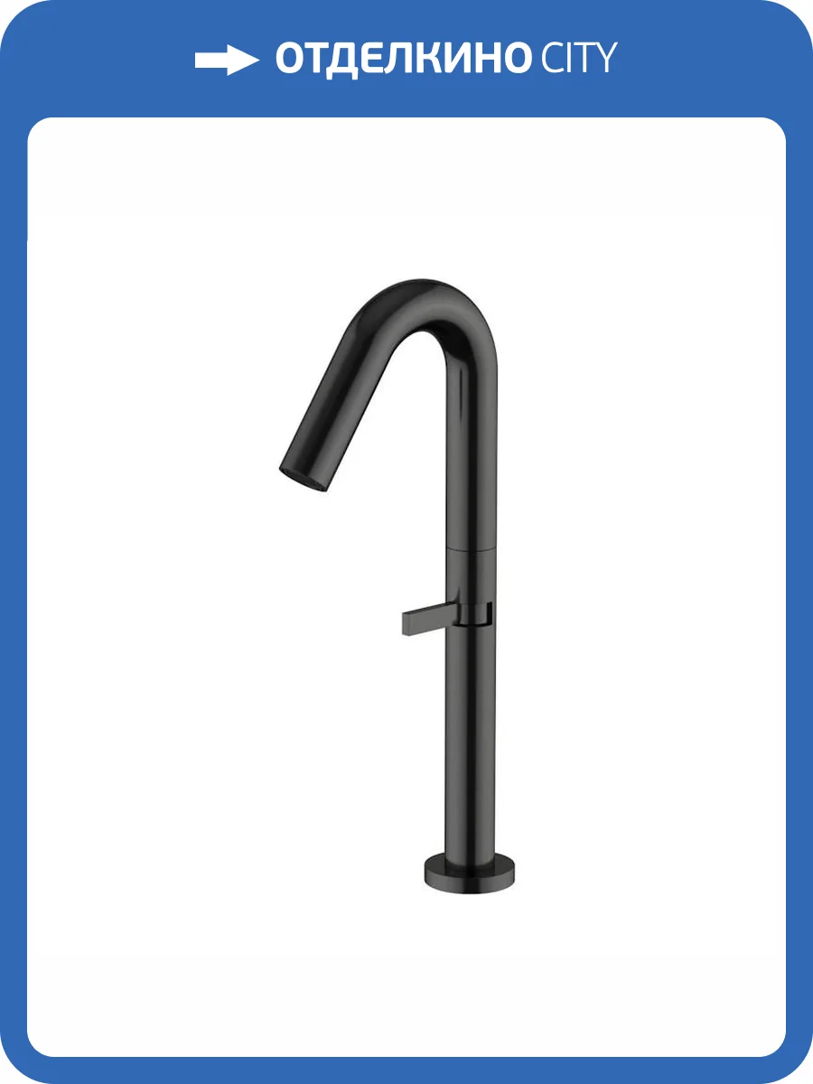 Смеситель для раковины Knotlor Elixir SS-31/GM высокий, оружейная сталь фото 4