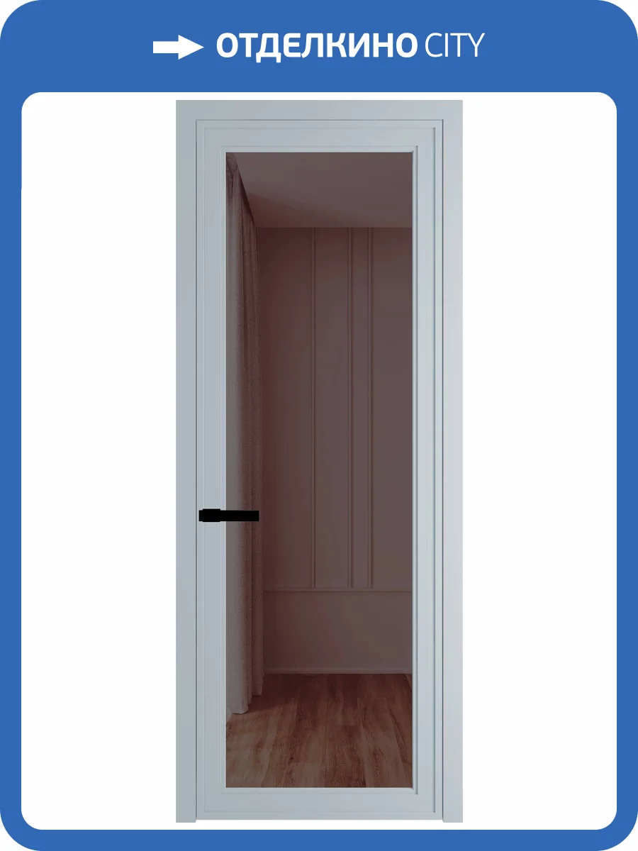 Межкомнатная дверь Profil Doors 1 AGP цвет профиля Серебро, стекло безопасное 6 мм золотистая бронза 600x2000 фото 2