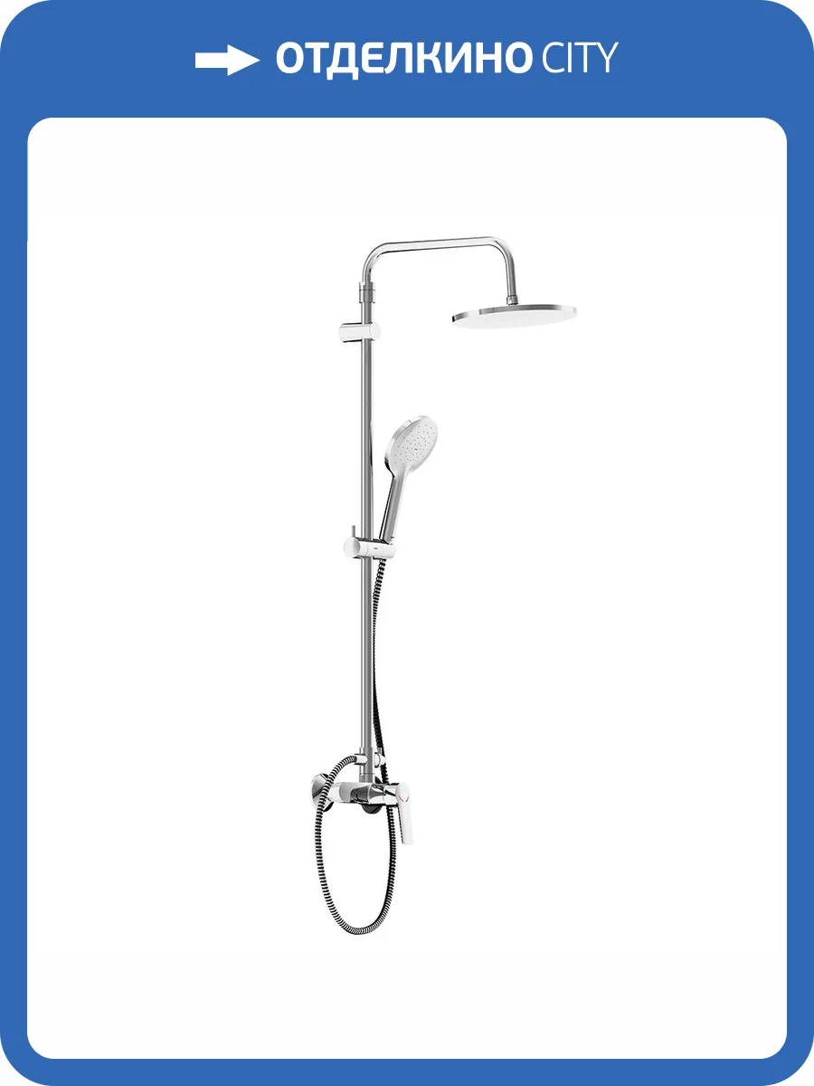 Душевая система Damixa Jupiter 977710000 хром, с душевым смесителем фото 8