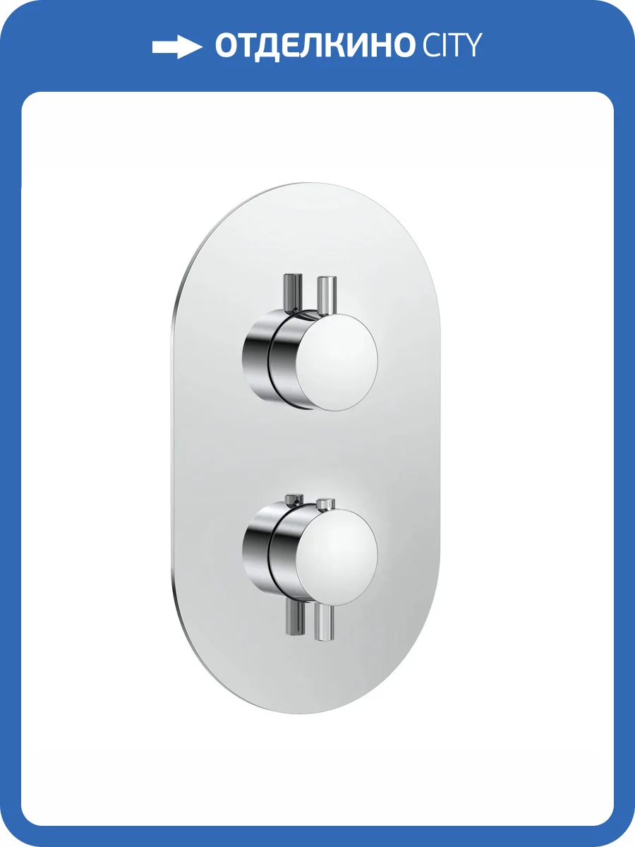 Смеситель AQUAme Siena AQM8806CR термостатический, с внутренней частью, хром фото 4