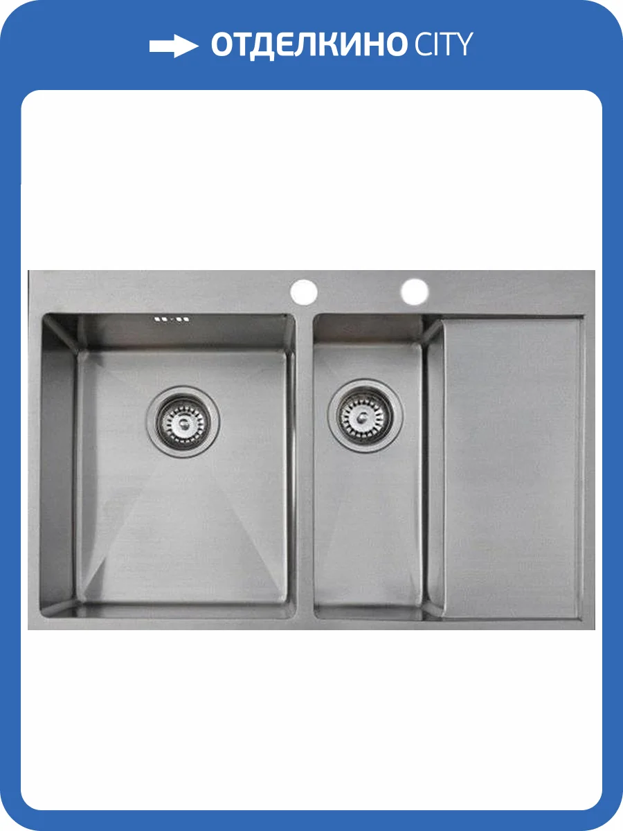 Мойка кухонная Seaman Eco Marino SMB-7851DRS с клапан-автоматом фото 3