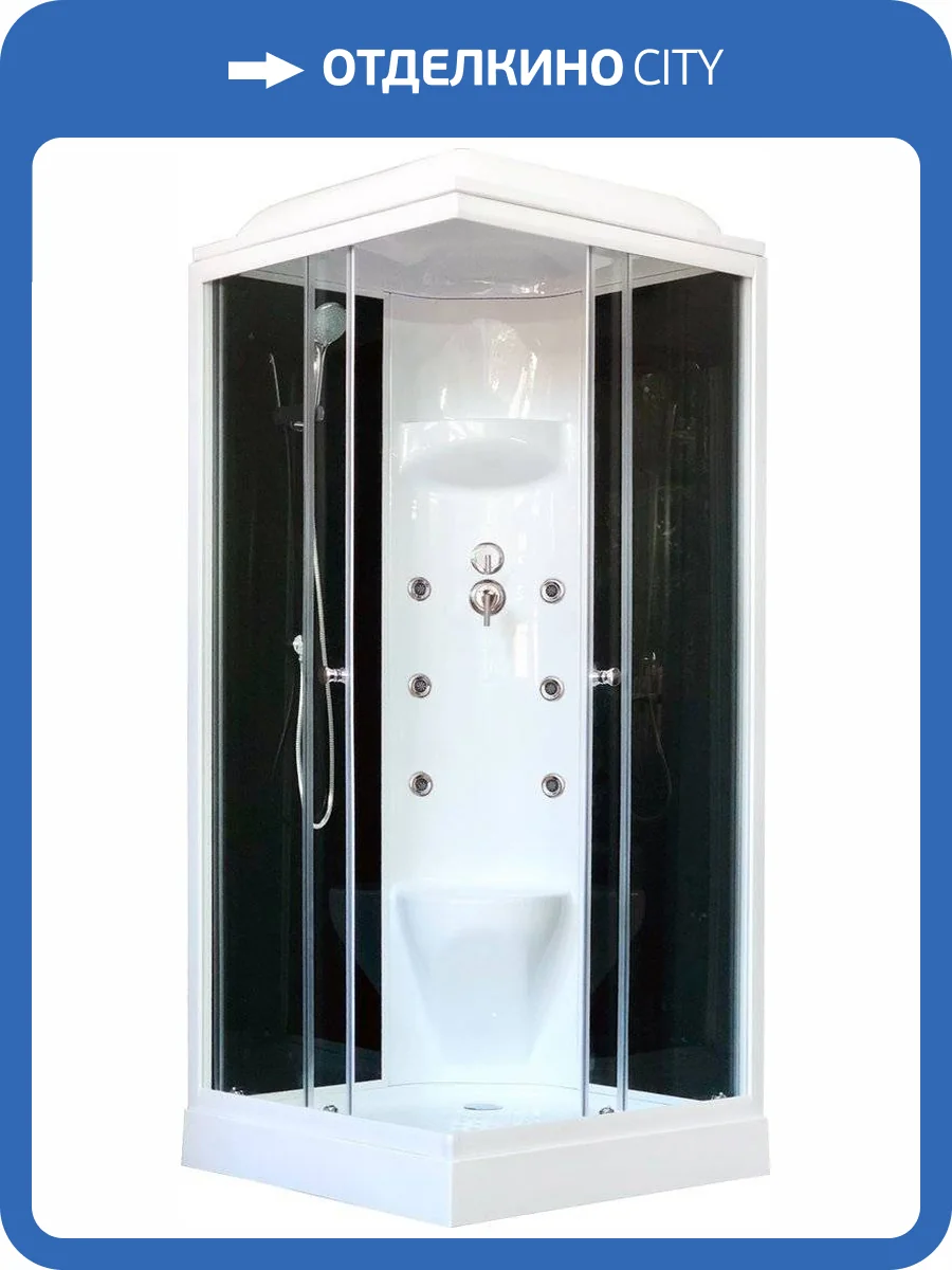 Душевая кабина Royal Bath RB 80HP7-BT с низким поддоном, с сиденьем фото 4