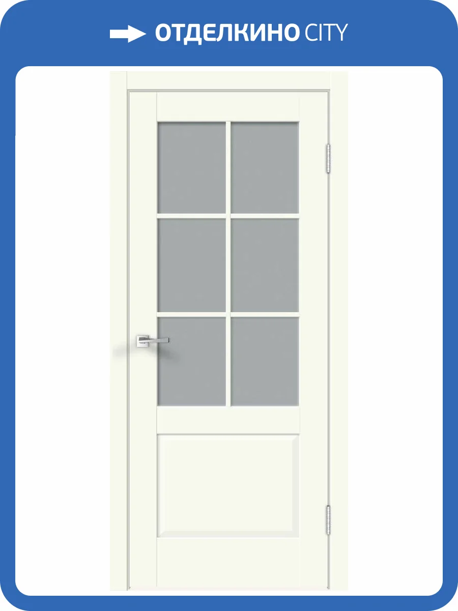 Дверное полотно экошпон VellDoris ALTO 12 2V VD811425 Мателюкс Молочный Эмалит 800x2000 фото 2
