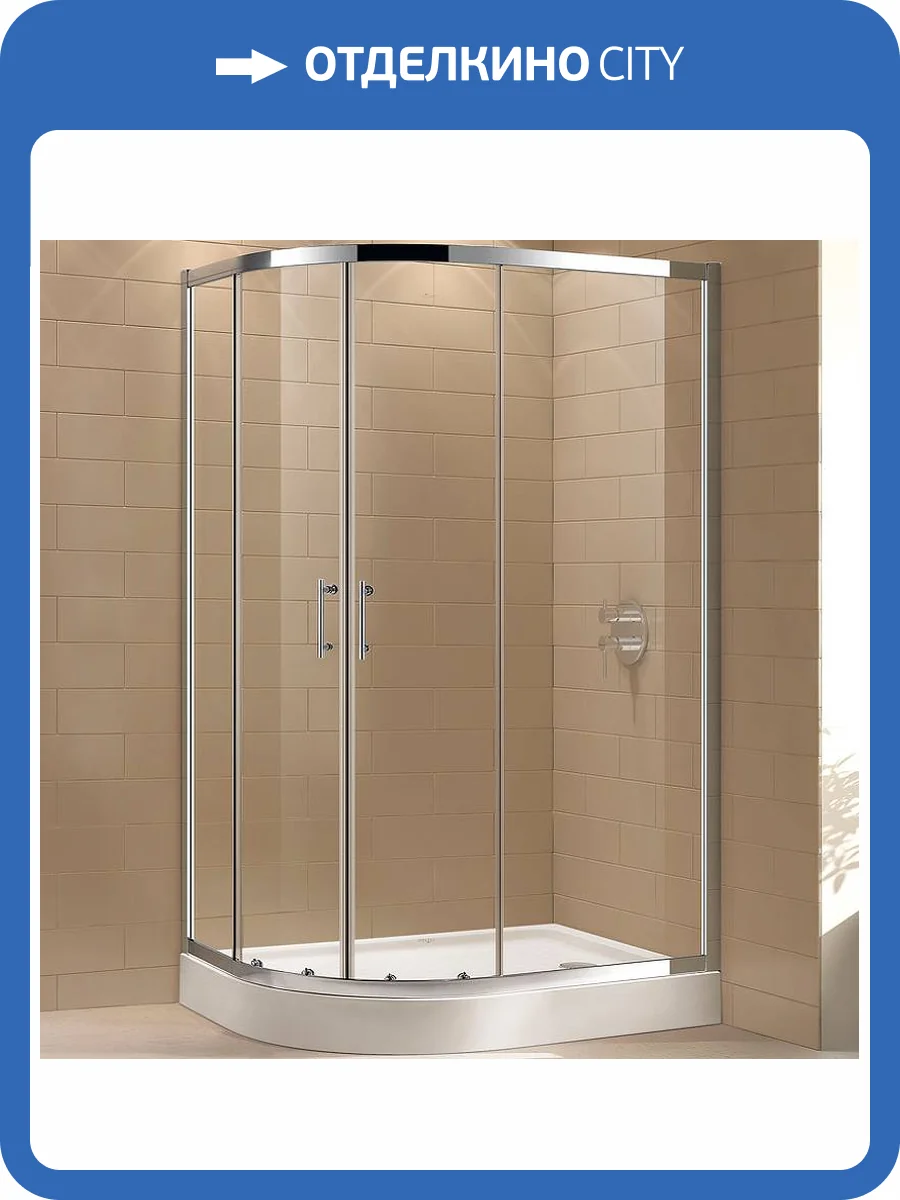 Душевой уголок Cezares Eco ECO-O-RH-2-120/100-C-Cr профиль хром, стекло прозрачное, 120x100 фото 7