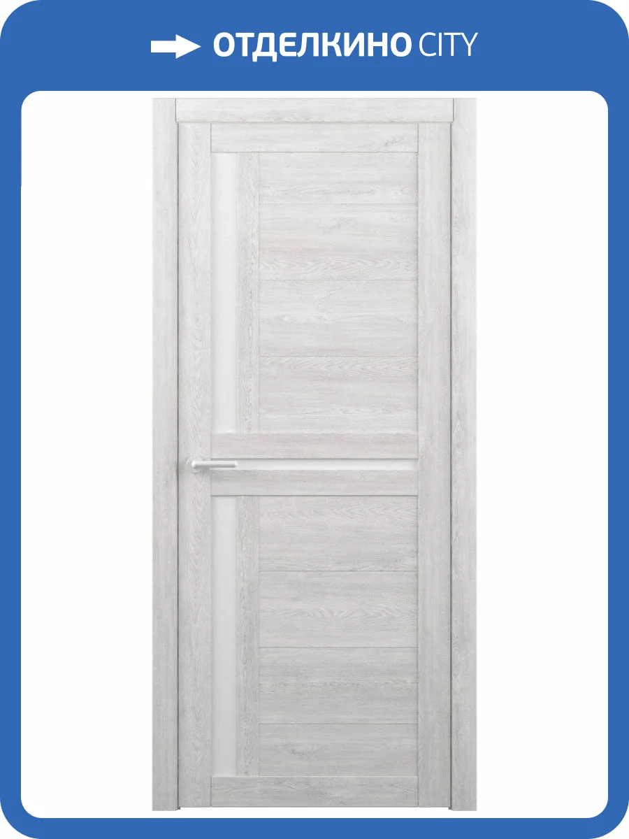 Межкомнатная дверь Albero Кельн остеклённая дуб нордик мателюкс 700x2000 фото 2