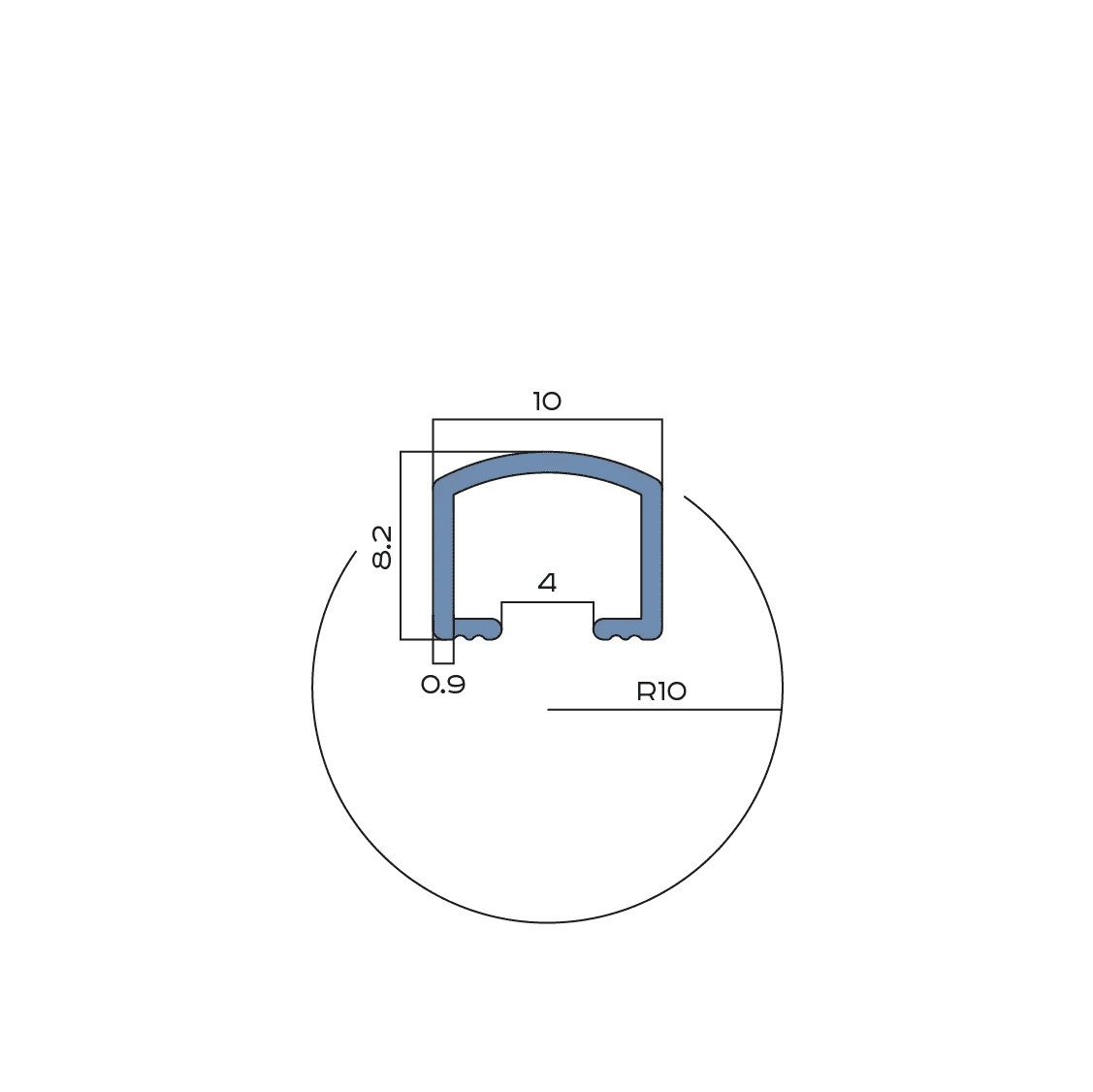 Профиль вставка Neexy pv104-05 BG золото блестящее 270x1x0.82 фото 2