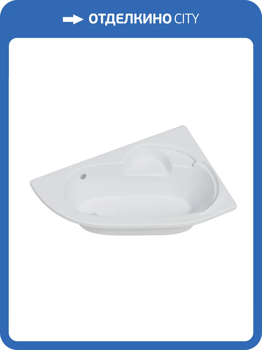 Акриловая ванна Corpa Nera Siena CN05006WHL асимметричная, левая, 170x110, белый фото 4