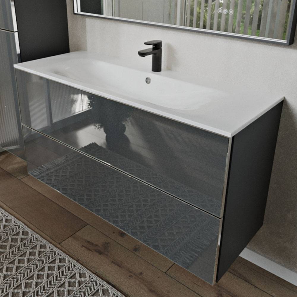 Тумба с раковиной Terminus Vega VEG101202701601OSL графит, 120x62