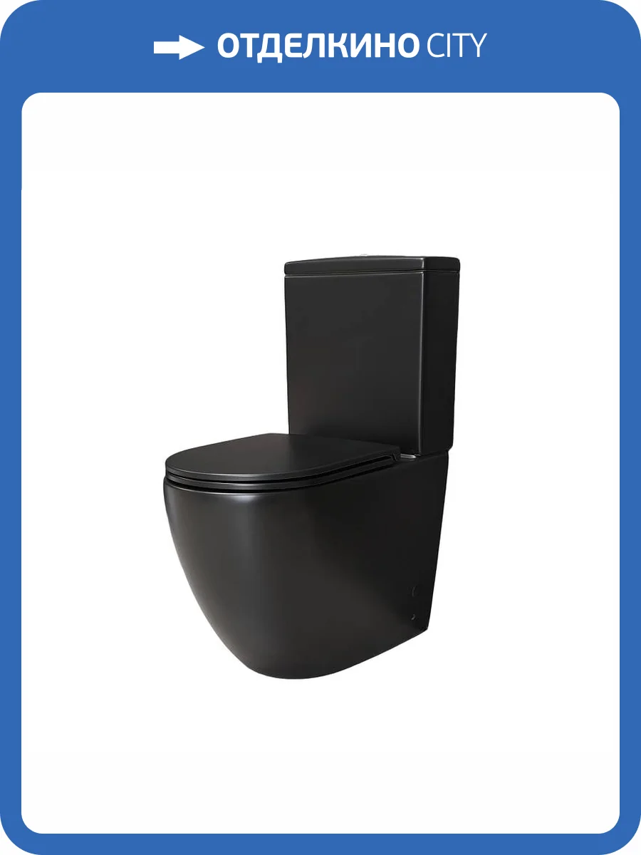 Унитаз напольный Gid Convexo 62250Y Tn2188Bm черный матовый фото 9