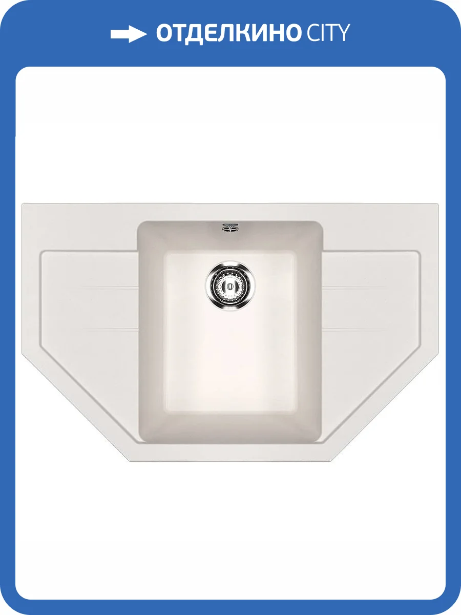 Мойка кухонная Ulgran Classic U-609-331 белый фото 4