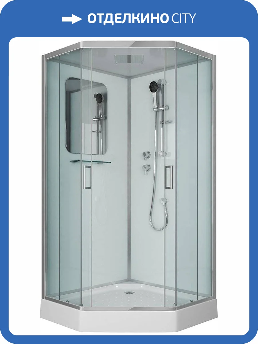 Душевая кабина Niagara Premium NG-6001-01D 90х90х220, с низким поддоном фото 4