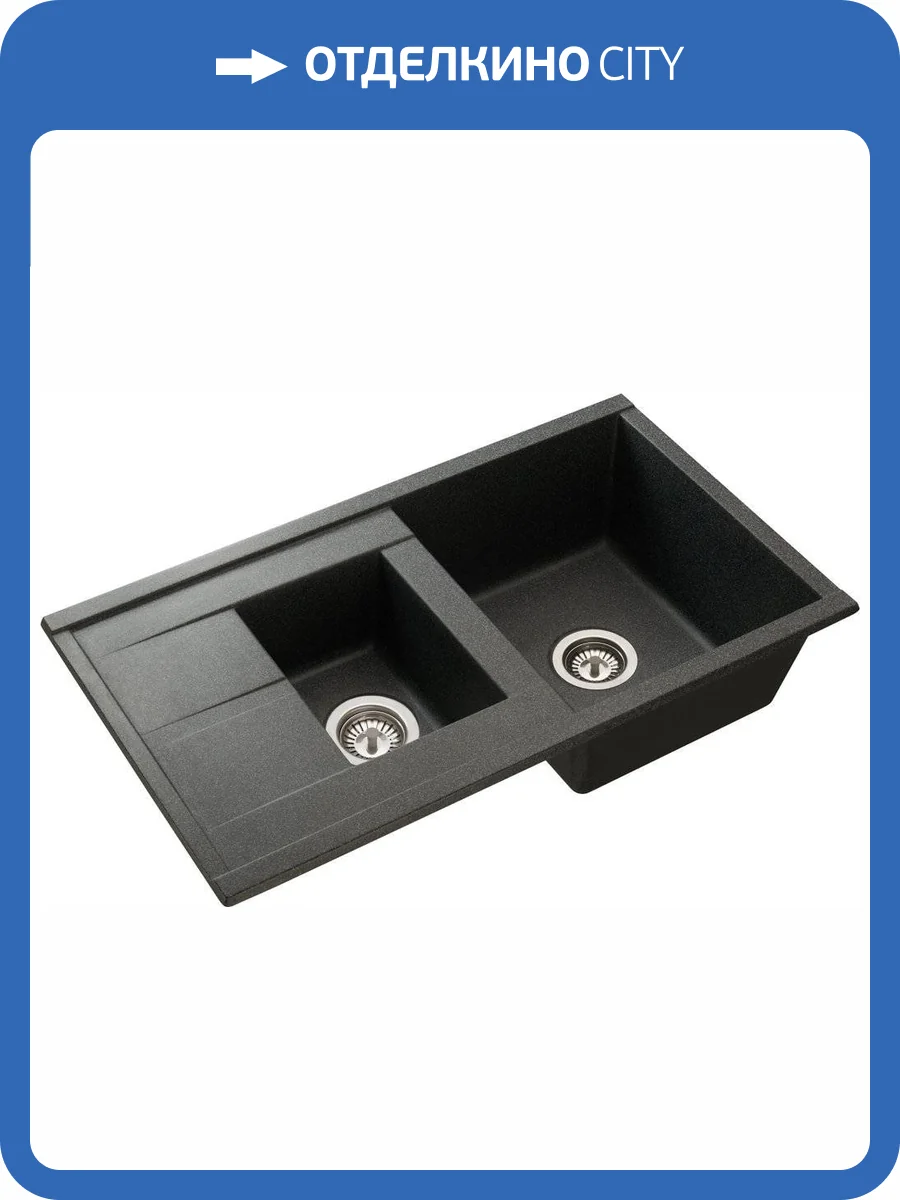 Мойка кухонная AQUATON Делия 87 графит фото 4