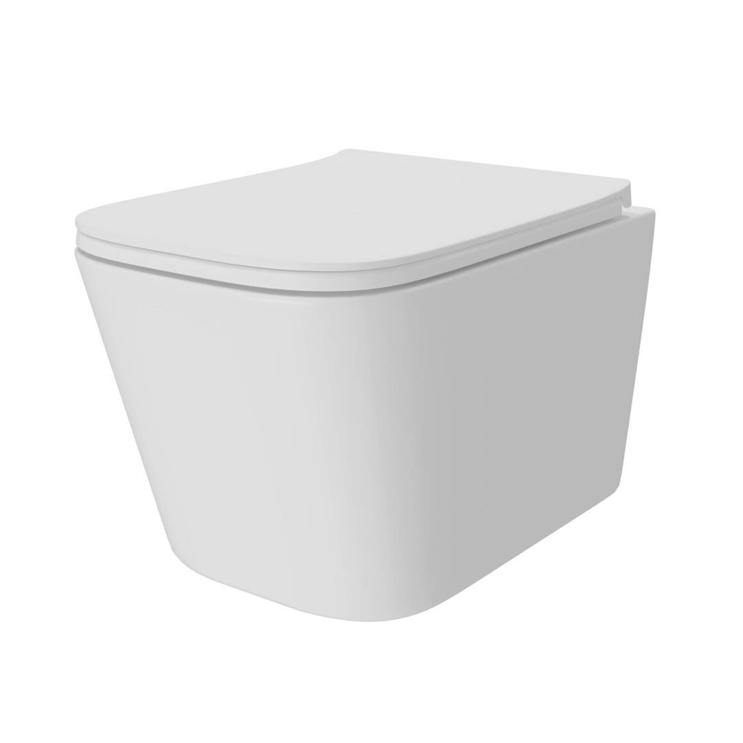 Унитаз подвесной Watersense Eva Pro W00787 безободковый, сиденье микролифт фото 2