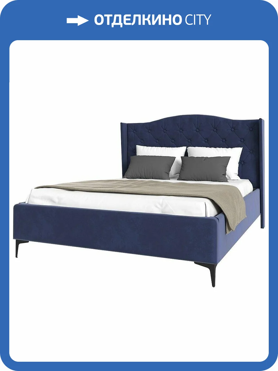 Кровать 1400х2000 НК-Мебель Tango 72306823 Индиго 135x161x220.5 фото 2