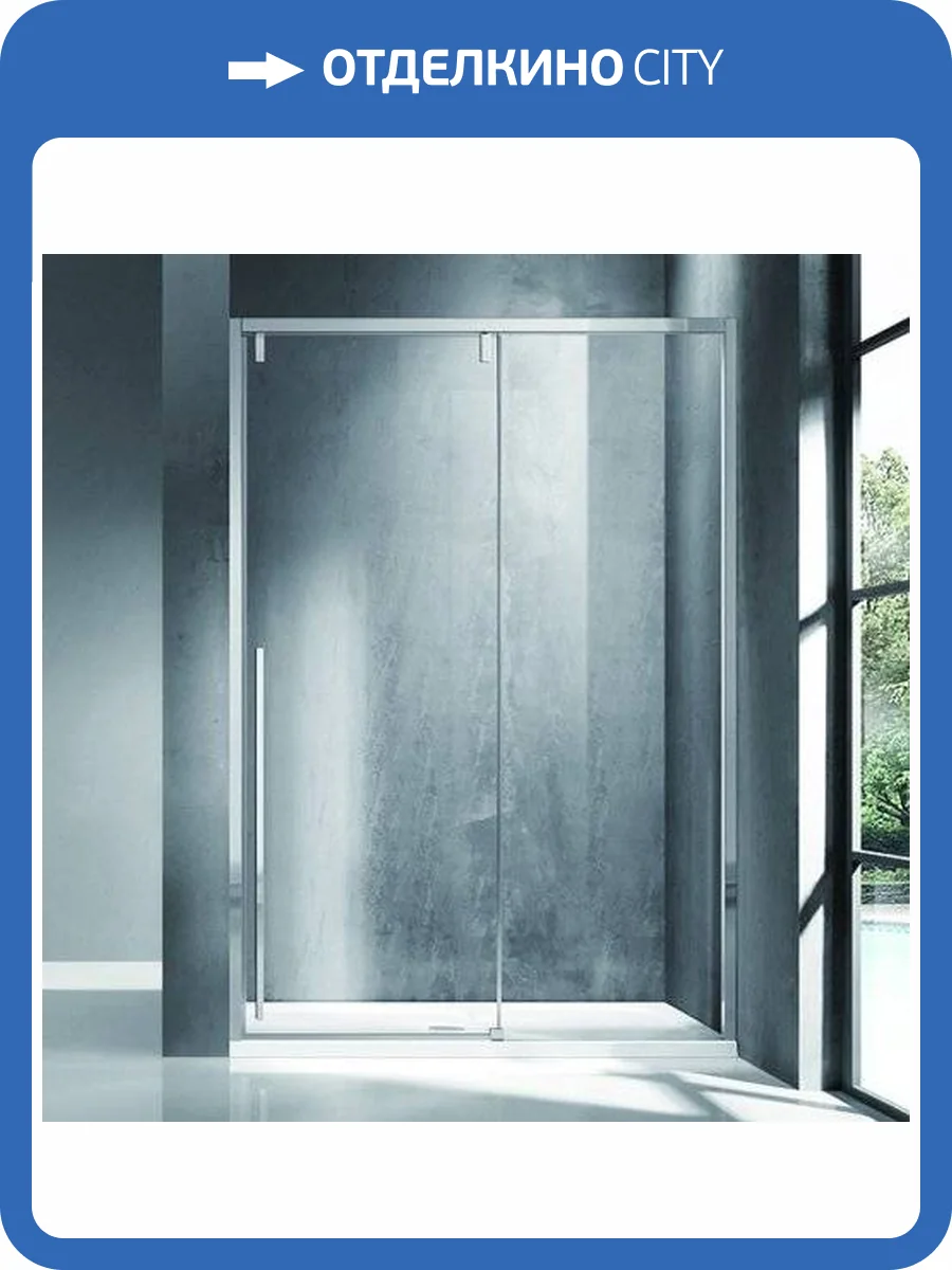 Душевая дверь в нишу Bravat Slimline 120х195 фото 8