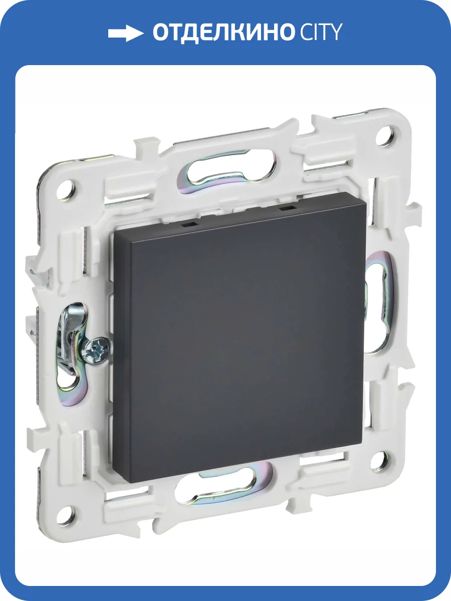 Заглушка с суппортом IEK Skandy SK-PL10-K48 титан фото 3