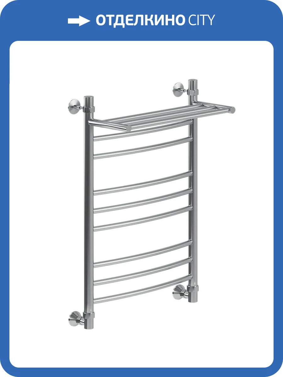 Полотенцесушитель водяной Ника Arc ЛД (Г2) ВП 80/60, хром фото 3