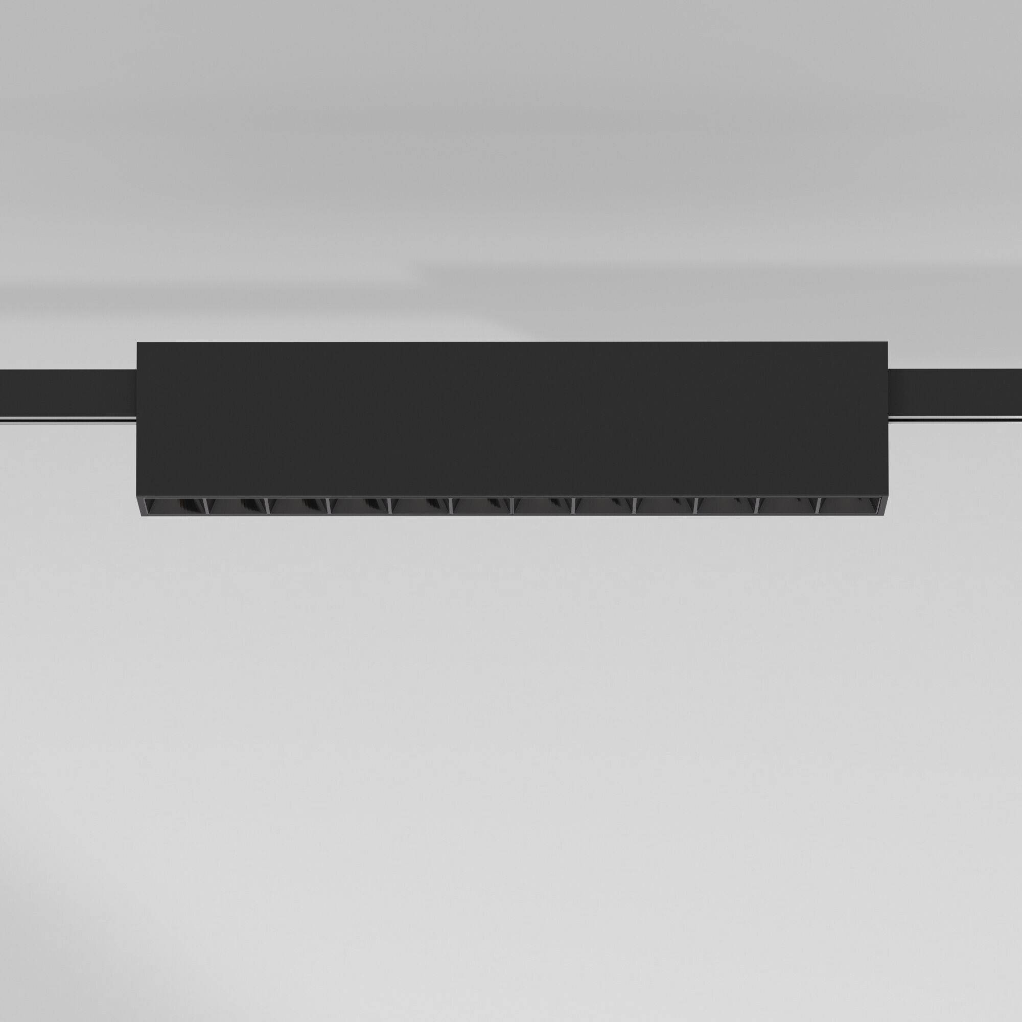 Трековый линейный светодиодный светильник Elektrostandard Esthetic Magnetic 85121/01 12W 3000K черный фото 2