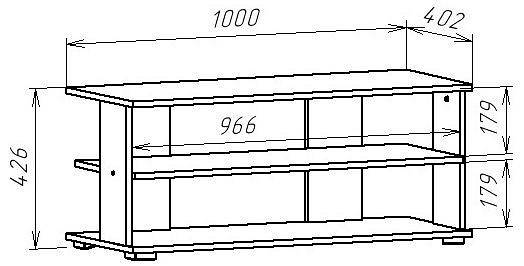 Тумба под ТВ МФ Jazz ТВ 1Б ТВ-1Б Белый фото 2