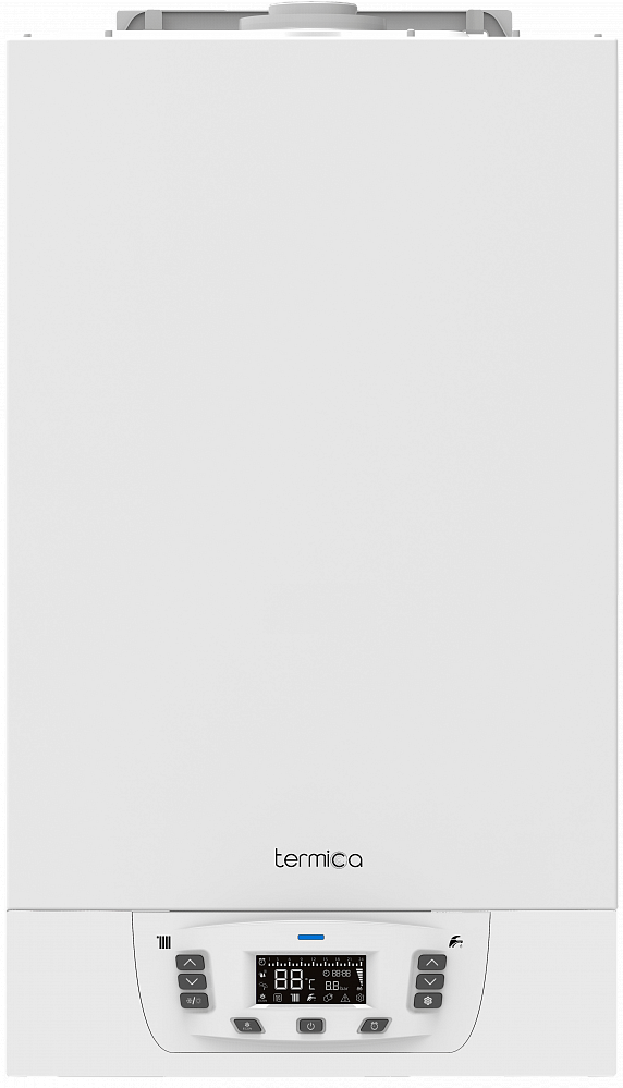 Настенные газовые котлы двухконтурные в пензе. Газовый котел termica grata 24f. Настенный газовый котёл grata 24f двухконтурный. Котел Термика грата 24. Газовый котел 24 КВТ.