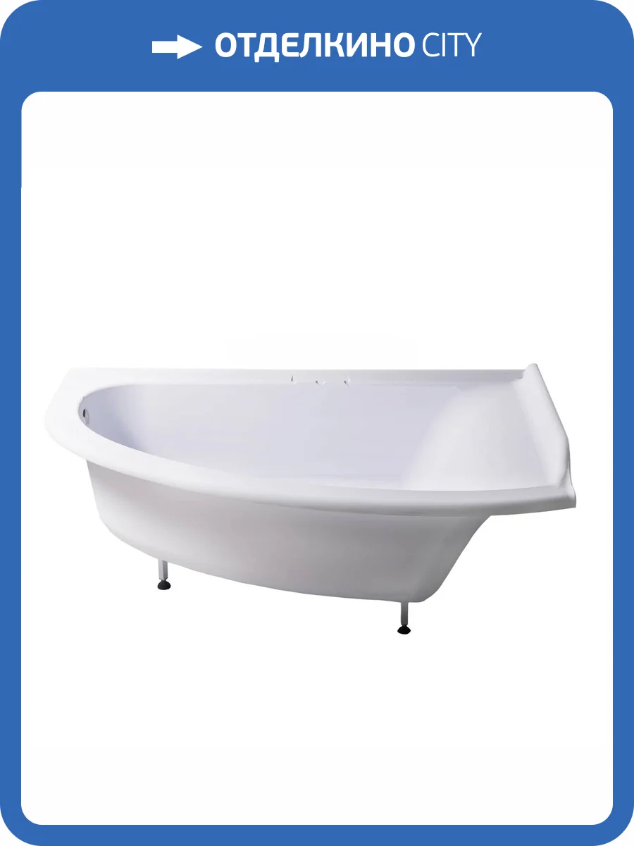 Ванна из искусственного камня Астра-Форм Анастасия Solid Surface 01010064 182x125 правая, белая матовая фото 5