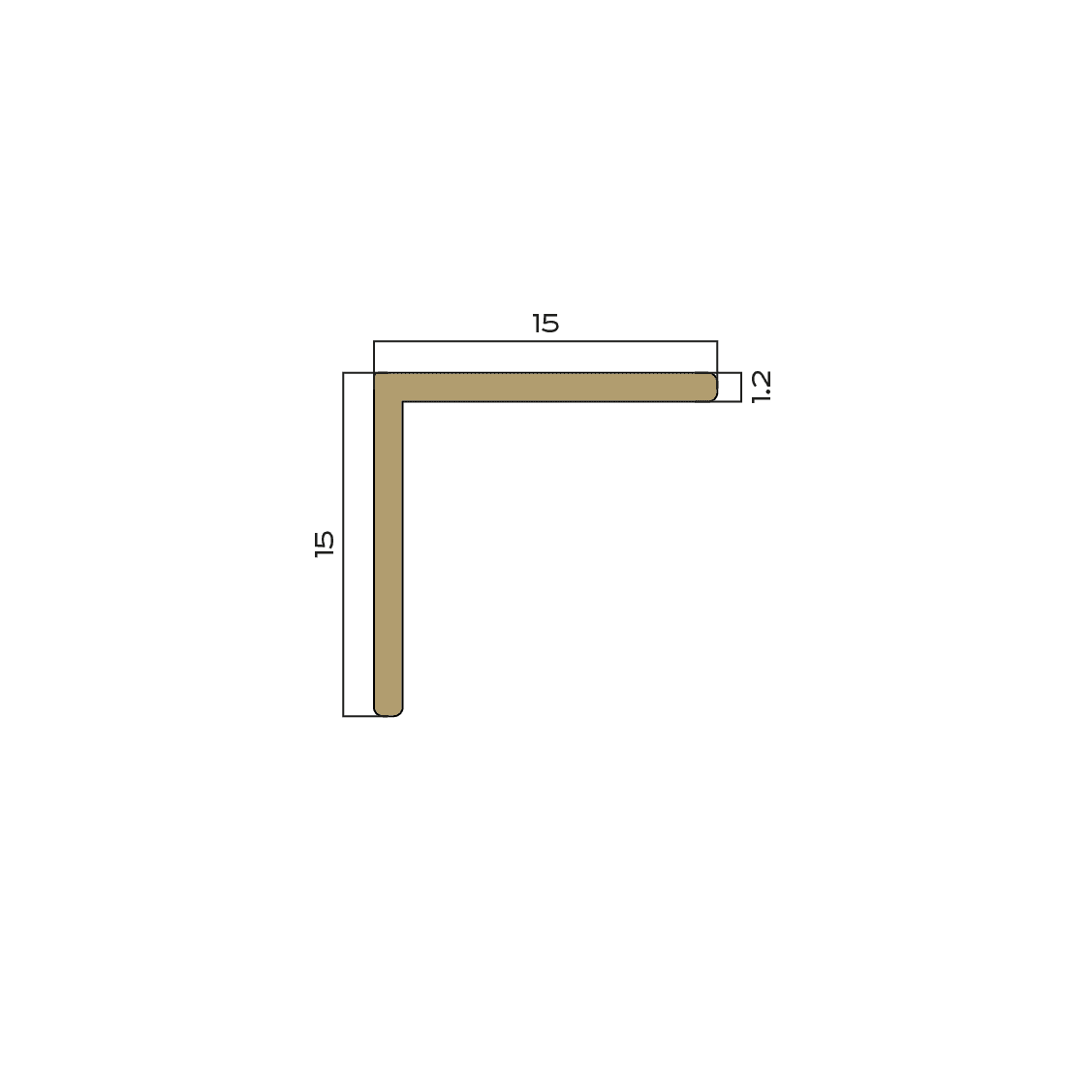 Уголок Neexy pvl73-05 ANTCL антик медь светлая (защитный лак) 270x1.5x1.5 фото 2