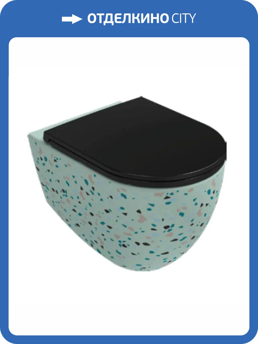 Унитаз подвесной Isvea Infinity 10NF02001SV-2T-TRZ мятно-зеленый матовый фото 3
