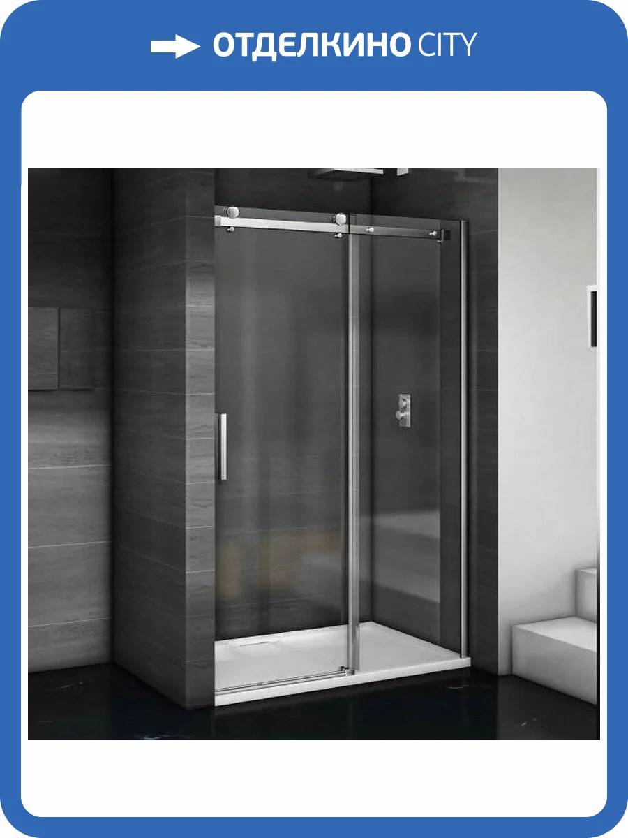 Душевая дверь в нишу Good Door Galaxy WTW-110-C-CH профиль хром фото 8