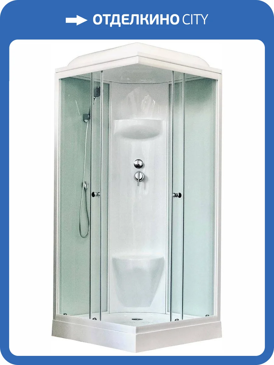 Душевая кабина Royal Bath RB 80HP6-WT с низким поддоном, с сиденьем фото 4